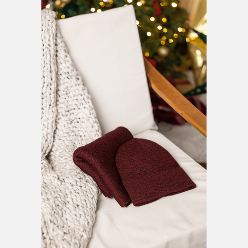 Zestaw Czapka + Komin Sven Bordo