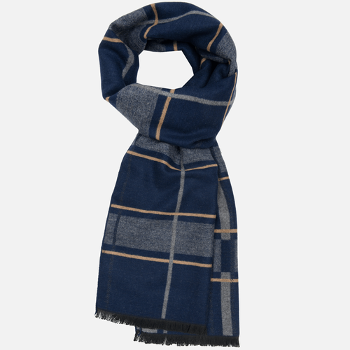 Szal Mellow Navy Grey Check