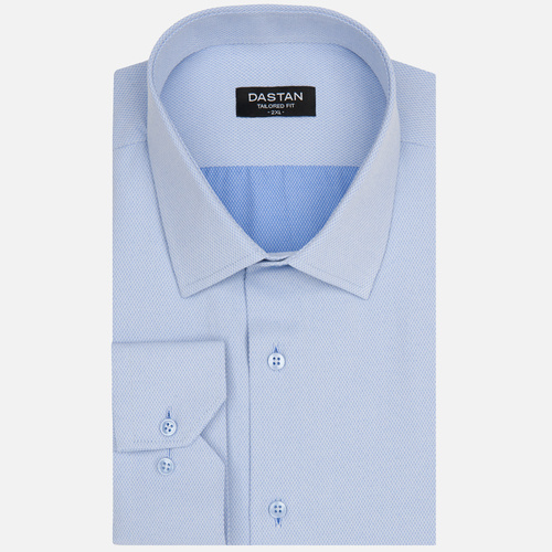 Koszula Niebieska Tailored Żakard