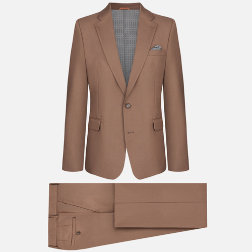 Garnitur Męski Jasny Brąz Fabio