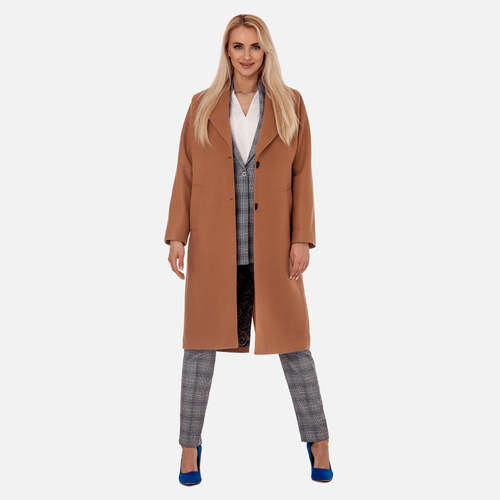 Płaszcz Damski Beżowy Oversize Luna