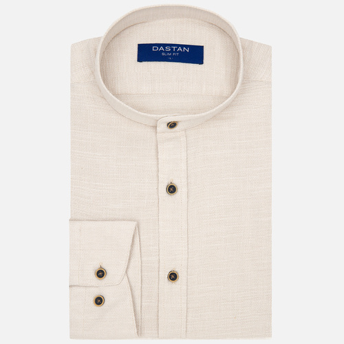 Koszula Slim Fit Summer Beige