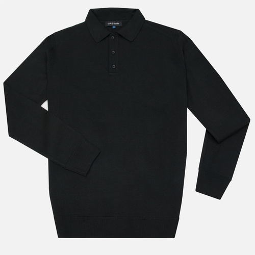 Sweter Polo Black