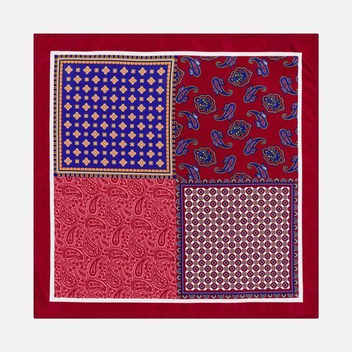 Poszetka Multi Pattern Red